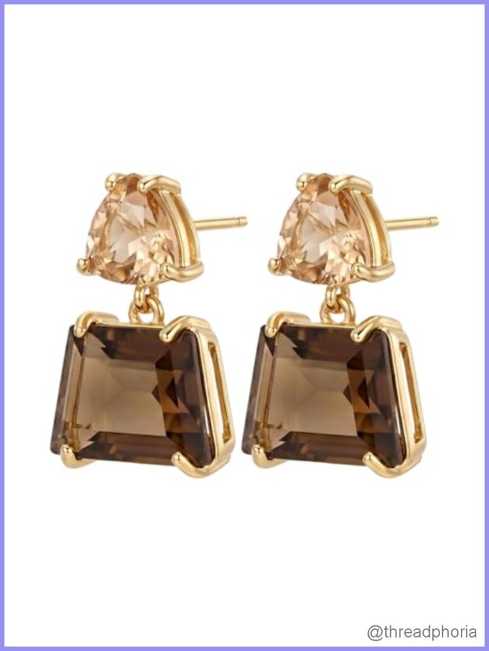Art Deco Crystal Dangle Earrings Lightweight Women Jewelry